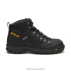 Cat Footwear Australia VN8010 Caterpillar Threshold Waterproof Steel Toe Work Boot Men Black | Work Boots