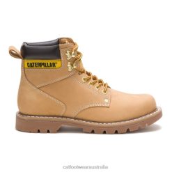 Cat Footwear Australia VN8013 Caterpillar Second Shift Work Boot Men Honey | Work Boots