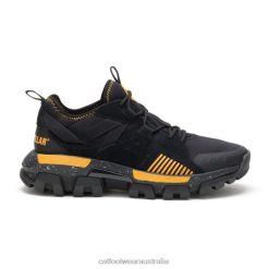 Cat Footwear Australia VN80145 Caterpillar Raider Sport Sneaker Men Black/Cat Yellow | Casual Chunky Sneakers