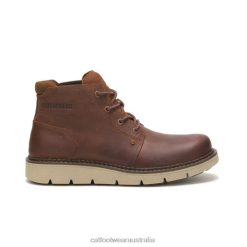 Cat Footwear Australia VN80193 Caterpillar Covert Mid Waterproof Boot Men Leather Brown | Waterproof