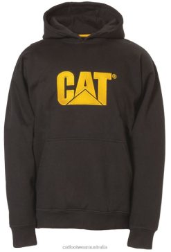 Cat Footwear Australia VN80217 Caterpillar Trademark Hooded Sweatshirt Men Black | Tops & Outerwear