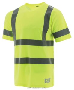 Cat Footwear Australia VN80241 Caterpillar Hivis Class Iii Tee Men Yellow | Tops & Outerwear
