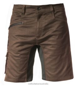 Cat Footwear Australia VN80244 Caterpillar Operator Flex Short Men Brown | Bottoms