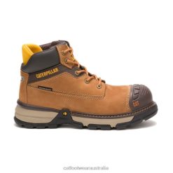 Cat Footwear Australia VN80268 Caterpillar Excavator Superlite Waterproof Carbon Composite Toe Work Boot Women Sudan Brown | Work Boots