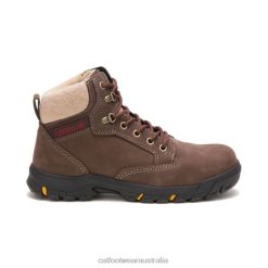 Cat Footwear Australia VN80271 Caterpillar Tess Steel Toe Work Boot Women Chocolate | Work Boots