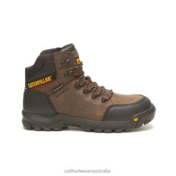 Cat Footwear Australia VN8049 Caterpillar Resorption Waterproof Composite Toe Work Boot Men Seal Brown | Work Boots