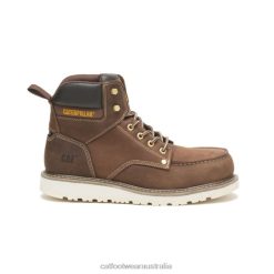 Cat Footwear Australia VN8052 Caterpillar Calibrate Steel Toe Work Boot Men Khaki | Work Boots