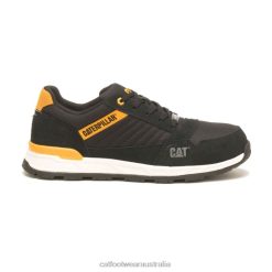 Cat Footwear Australia VN8085 Caterpillar Venward Composite Toe Work Shoe Men Black/Cat Yellow | Work Shoes