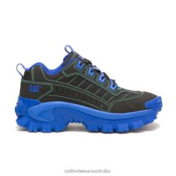 Caterpillar Boots Australia VN80120 Caterpillar Intruder Supercharged Shoe Men Black/Blue | Casual Chunky Sneakers