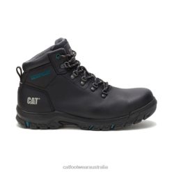 Caterpillar Boots Australia VN80276 Caterpillar Mae Steel Toe Waterproof Work Boot Women Black | Work Boots