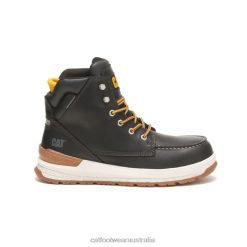 Caterpillar Boots Australia VN8045 Caterpillar Impact Waterproof Carbon Composite Toe Work Boot Men Black | Work Boots