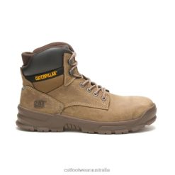 Caterpillar Boots Australia VN8054 Caterpillar Mobilize Alloy Toe Work Boot Men Fossil | Work Boots
