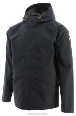 Caterpillar Clothing Store Melbourne VN80113 Caterpillar Essential Rain Jacket Men Black | Tops & Outerwear