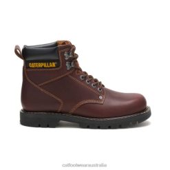 Caterpillar Clothing Store Melbourne VN8014 Caterpillar Second Shift Work Boot Men Tan | Work Boots