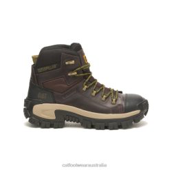 Caterpillar Clothing Store Melbourne VN802 Caterpillar Invader Hiker Waterproof Composite Toe Work Boot Men Coffee Bean | Work Boots