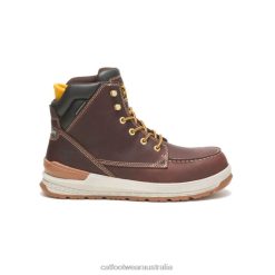 Caterpillar Clothing Store Melbourne VN8044 Caterpillar Impact Waterproof Carbon Composite Toe Work Boot Men Friar Brown | Work Boots