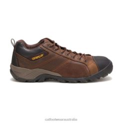 Caterpillar Clothing Store Melbourne VN8089 Caterpillar Argon Composite Toe Work Shoe Men Dark Brown | Work Shoes